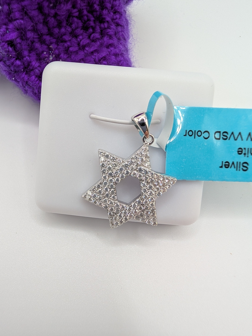 Silver Pave Star Pendant Necklace - Sparkling Star Charm